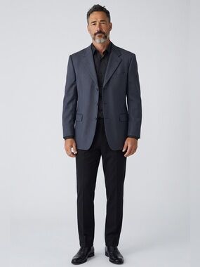 Canali Pinstripe Blazer Jacket, 100% Pure Wool, Made in Italy 42R